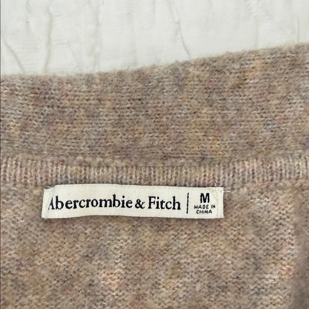 Abercrombie & Fitch Off-the-Shoulder Sweater in Oatmeal - Picture 2 of 5